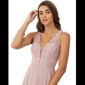 Azazie Darlene bridesmaid dress- Dusty rose